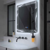 Espejo LED Cuadrado | Botones táctiles | Función antivaho | Luz blanca fría - Reyze Seria Simetria Model 2